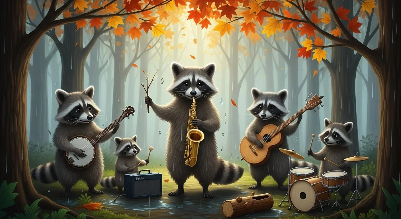 Racoons Chilling n Vibing picture 1 of 1