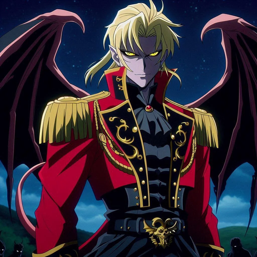 A demonic prince in various different art styles. picture 4 of 7