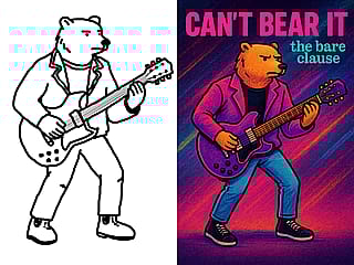 From mouse drawing to AI, I present, The Bearman Of The Chord.'