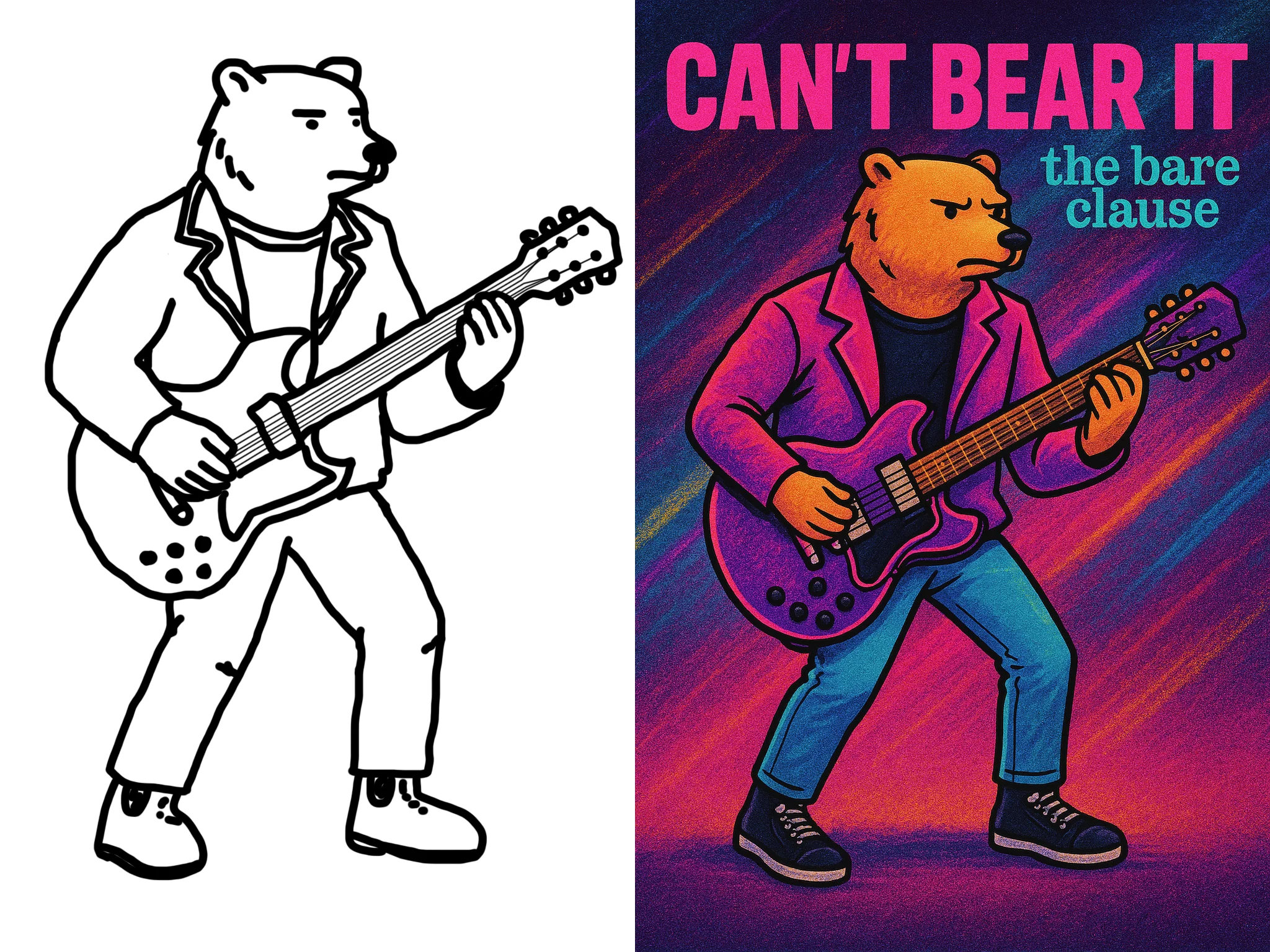 From mouse drawing to AI, I present, The Bearman Of The Chord. picture 1 of 1