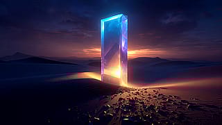 The Desert Crystal Monolith'