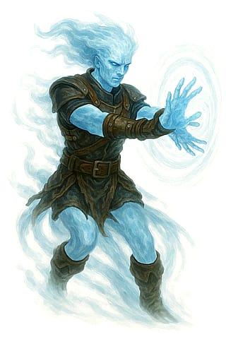 Daggerheart-Void new Ancestry AI-Images for the Cards (Earthkin, Tidekin, Emberkin, Skykin, Aetheris, Gnome)'