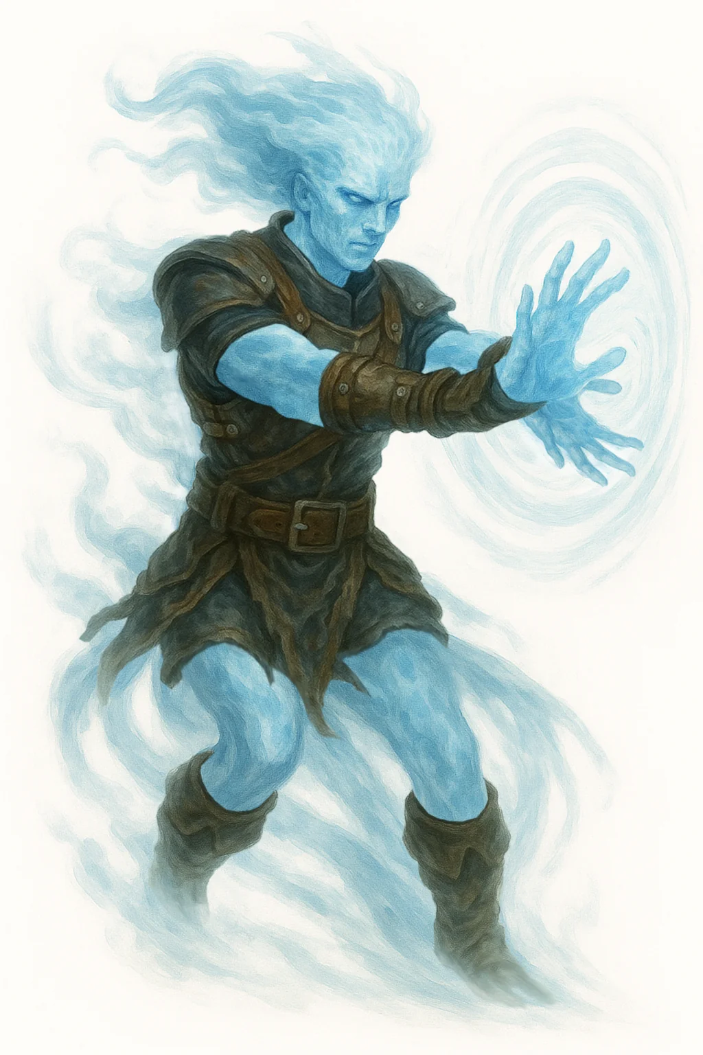 Daggerheart-Void new Ancestry AI-Images for the Cards (Earthkin, Tidekin, Emberkin, Skykin, Aetheris, Gnome) picture 1 of 6