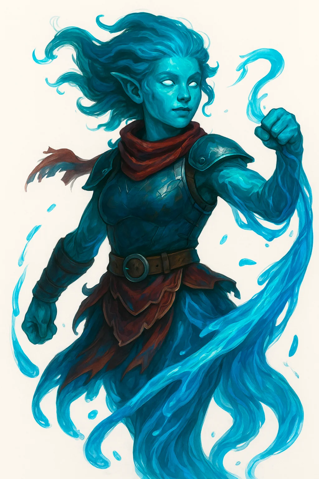 Daggerheart-Void new Ancestry AI-Images for the Cards (Earthkin, Tidekin, Emberkin, Skykin, Aetheris, Gnome) picture 4 of 6