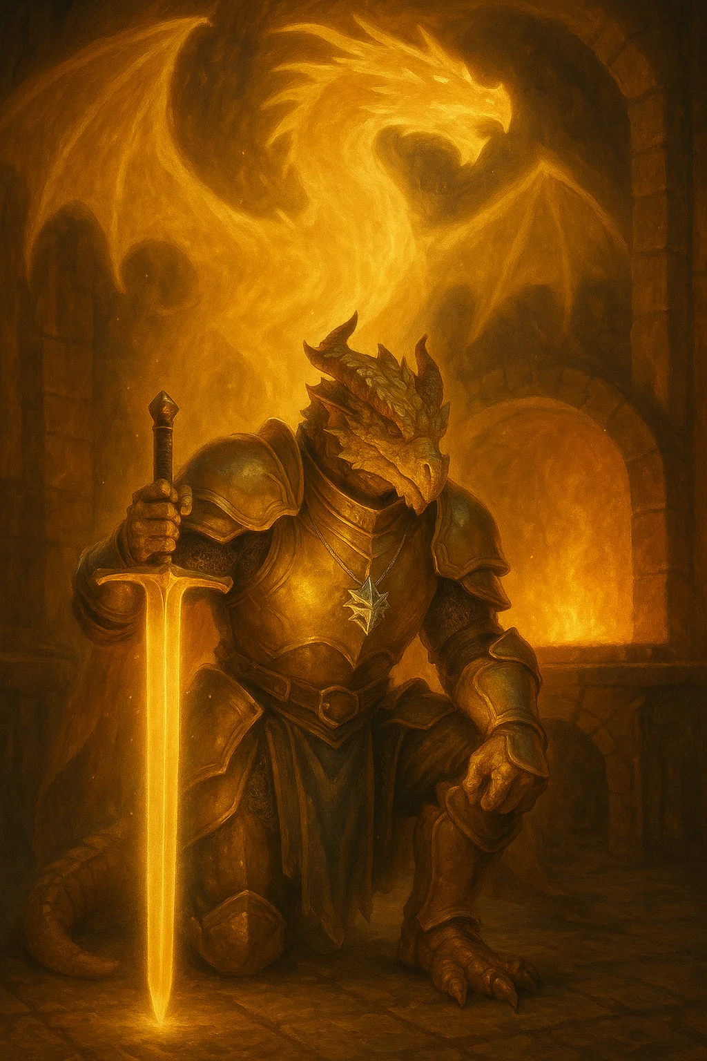 Dragonborn paladin I was just playing around with a story for picture 1 of 1