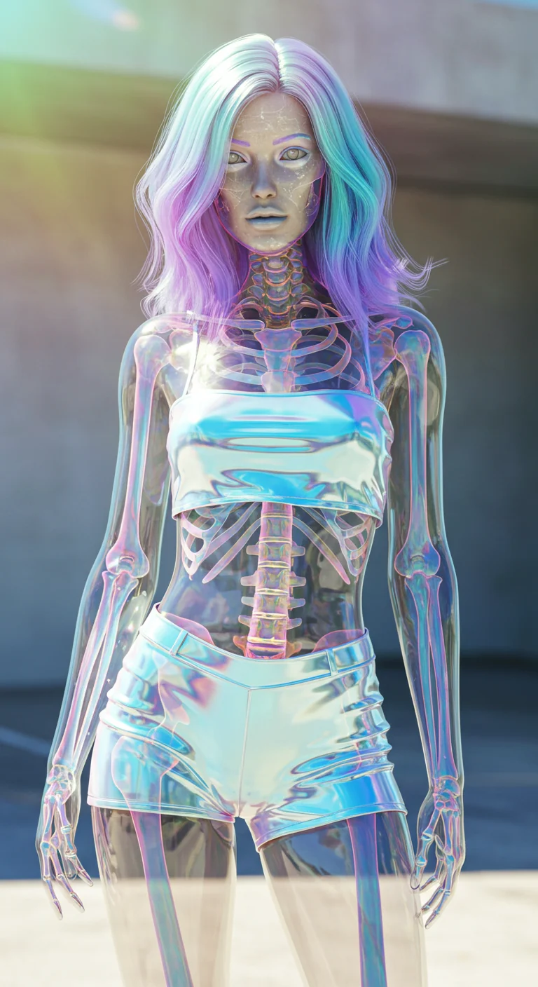 Transparent Iridescent Woman Portrait picture 1 of 1