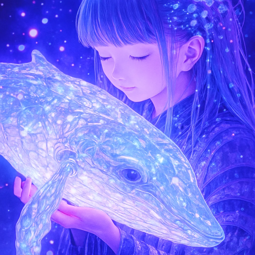 Girl and whale picture 4 of 4