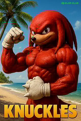 Knuckles got SWOLE'