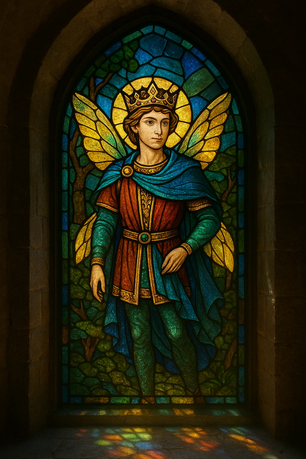 Steind glass picture 1 of 5