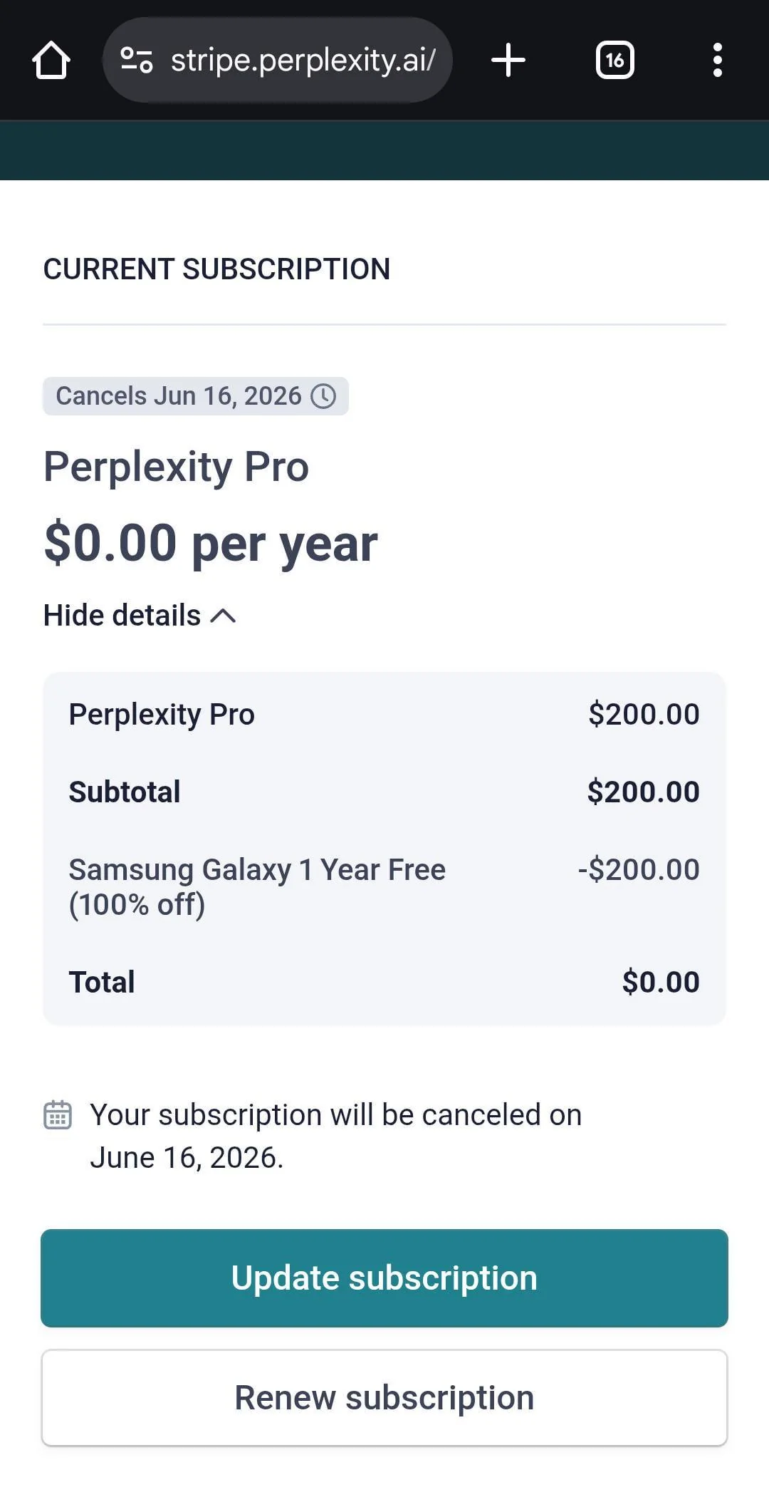 🔥 Free Year of Perplexity Pro for Samsung Galaxy Users (and maybe emulator users too… picture 1 of 1