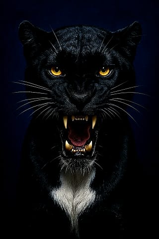 The Ultimate Panther Stare-Down'