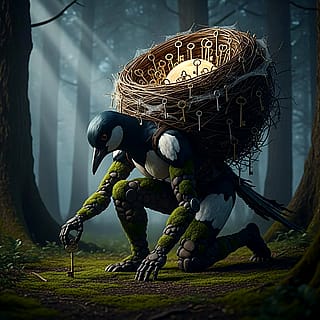 They say when a key is lost, it isn't truly gone. It's just waiting to be harvested by the Magpie Golem.'
