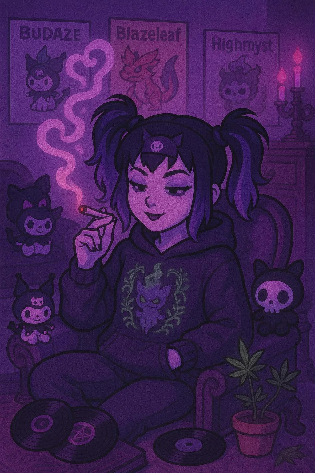 Series of Hello Kitty character fan girls who are stoners. picture 3 of 5
