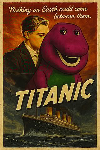 Titanic with Barney'