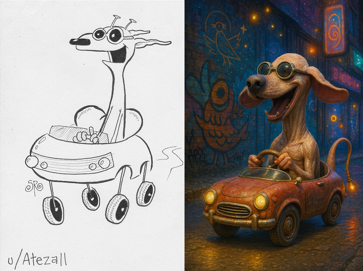 Collaborating with ChatGPT using my old drawings is my new favorite thing picture 11 of 15