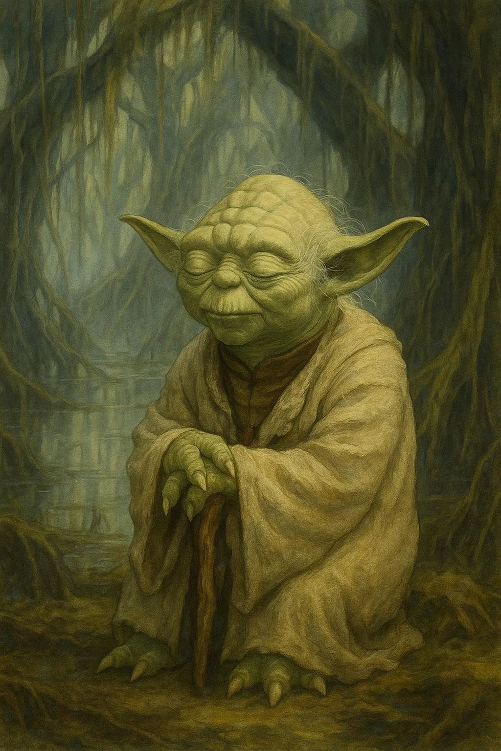 Calm master Yoda on Dagobah picture 1 of 1