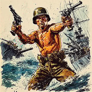 Homoerotic American WW2 propaganda'