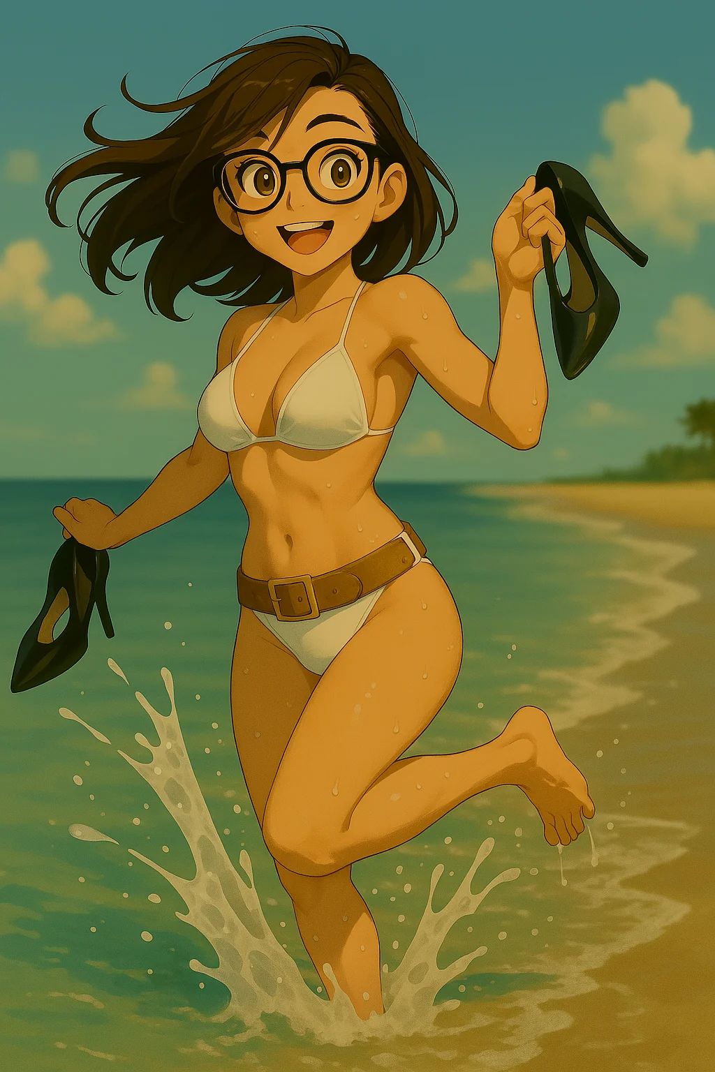 Having fun at the beach picture 1 of 2