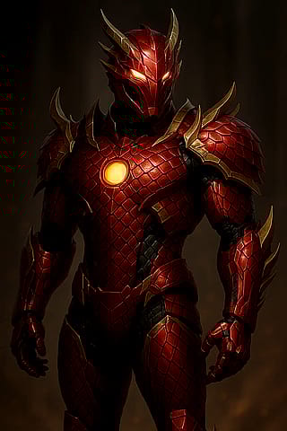 Iron man Dragon Core Armor'