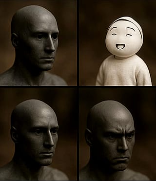 I asked for the angry NPC meme in a realistic style.'