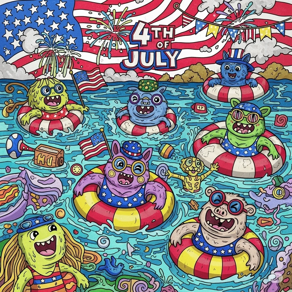 4th of July Monsters! picture 2 of 4