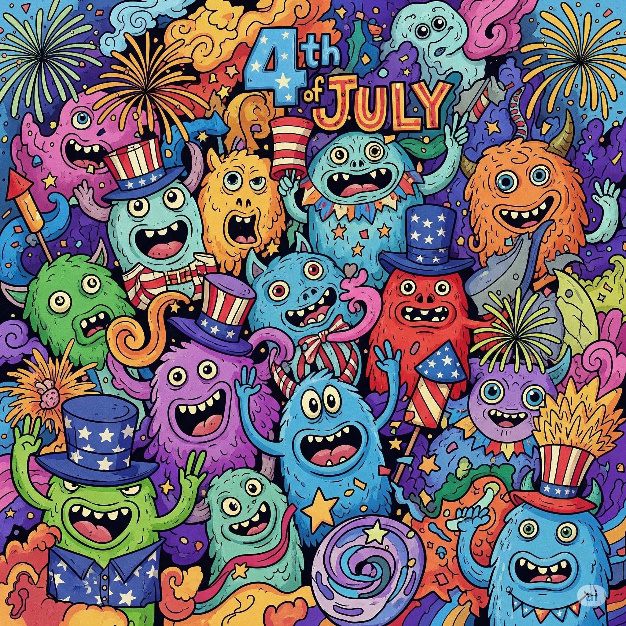 4th of July Monsters! picture 3 of 4