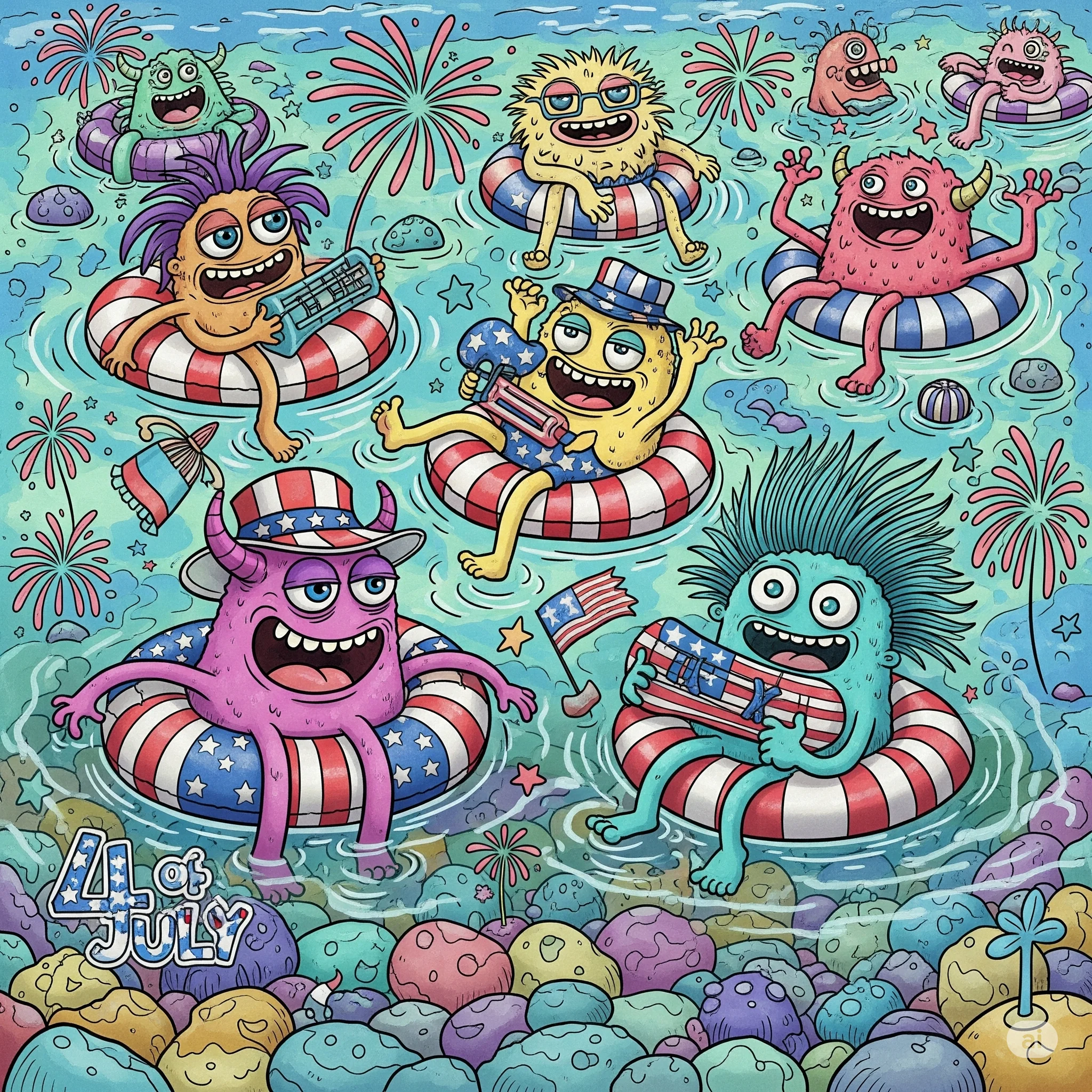 4th of July Monsters! picture 4 of 4