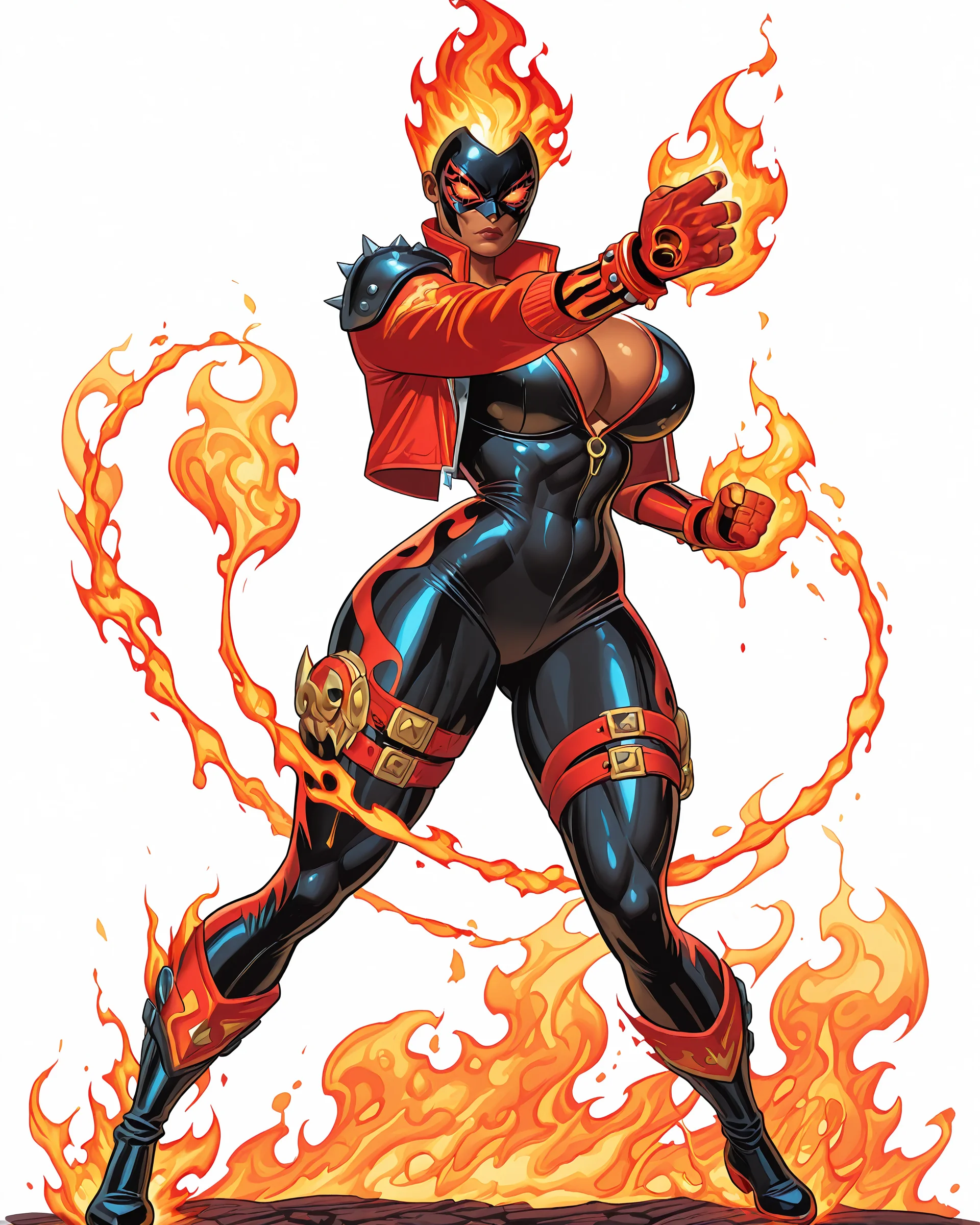 Napalm - Superhero OC I'm working on picture 4 of 9