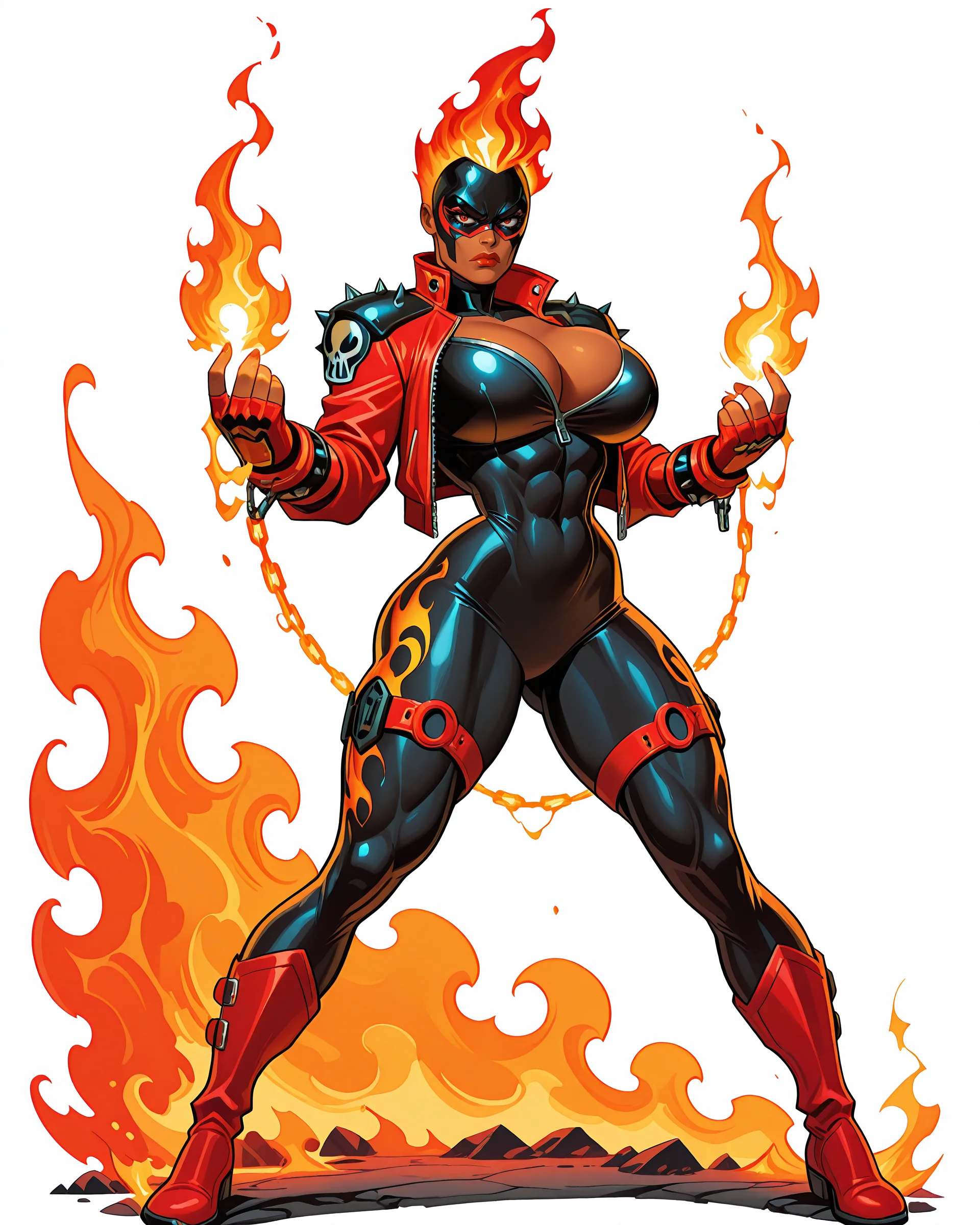 Napalm - Superhero OC I'm working on picture 7 of 9