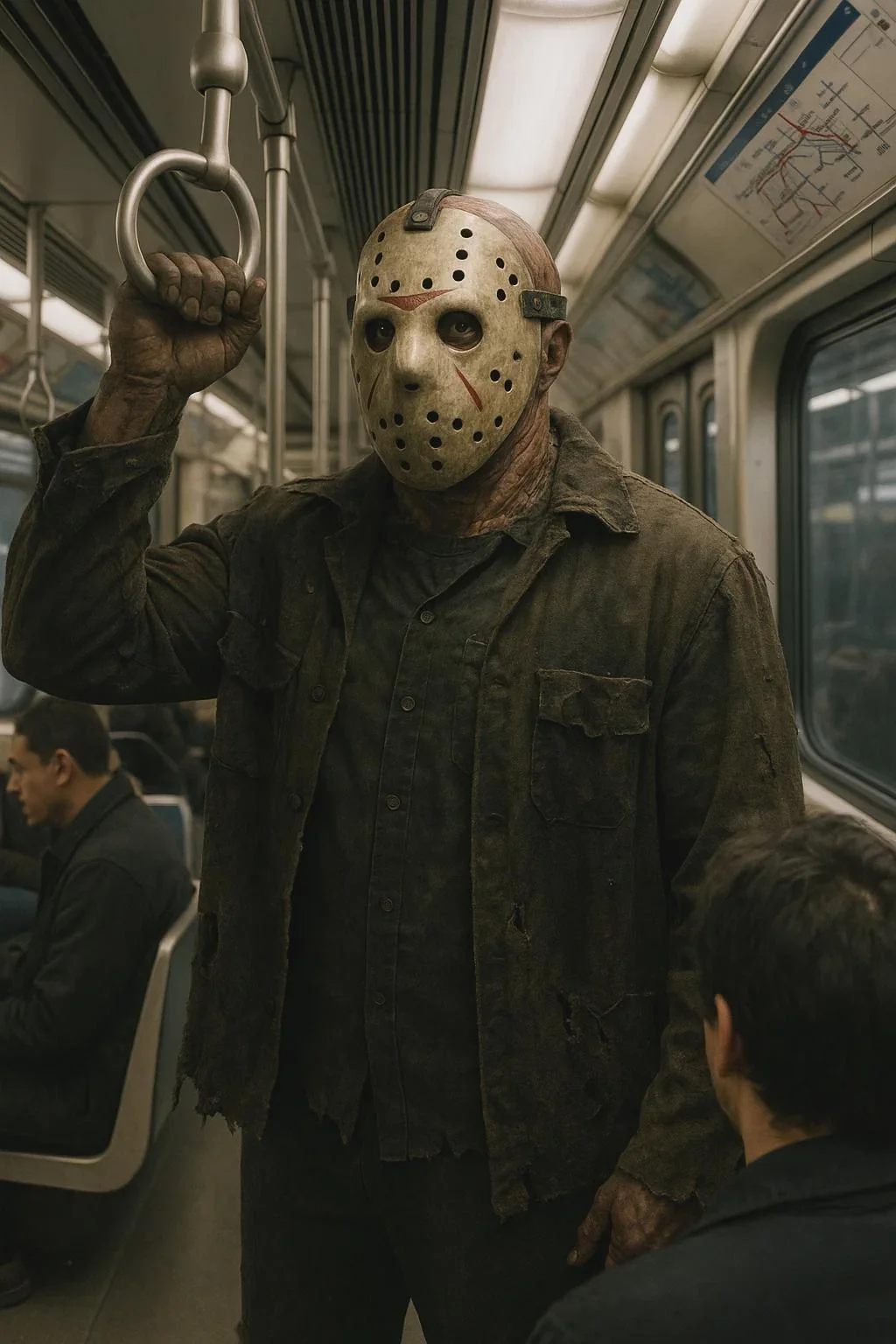 Jason Voorhees taking public transit. picture 1 of 1