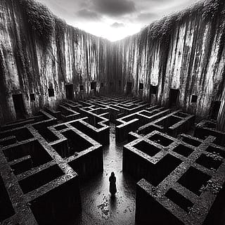The dark maze'