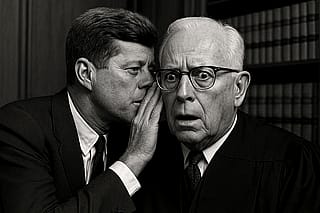What of JFK came back from the dead to tell Chief Justice Warren who killed him? Would it be in the official report or would it still be covered up?'