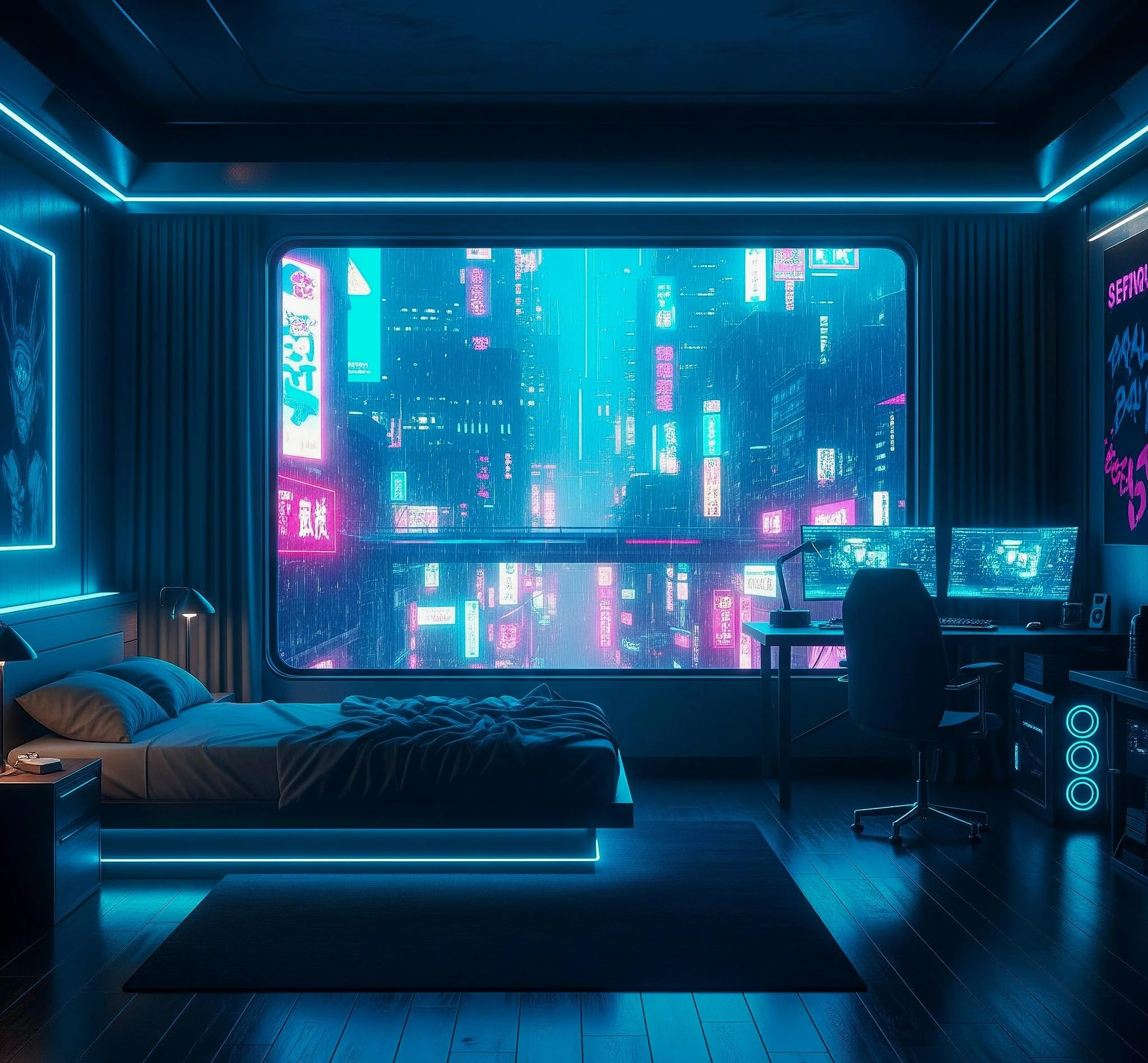 Cyberpunk Room. picture 1 of 7