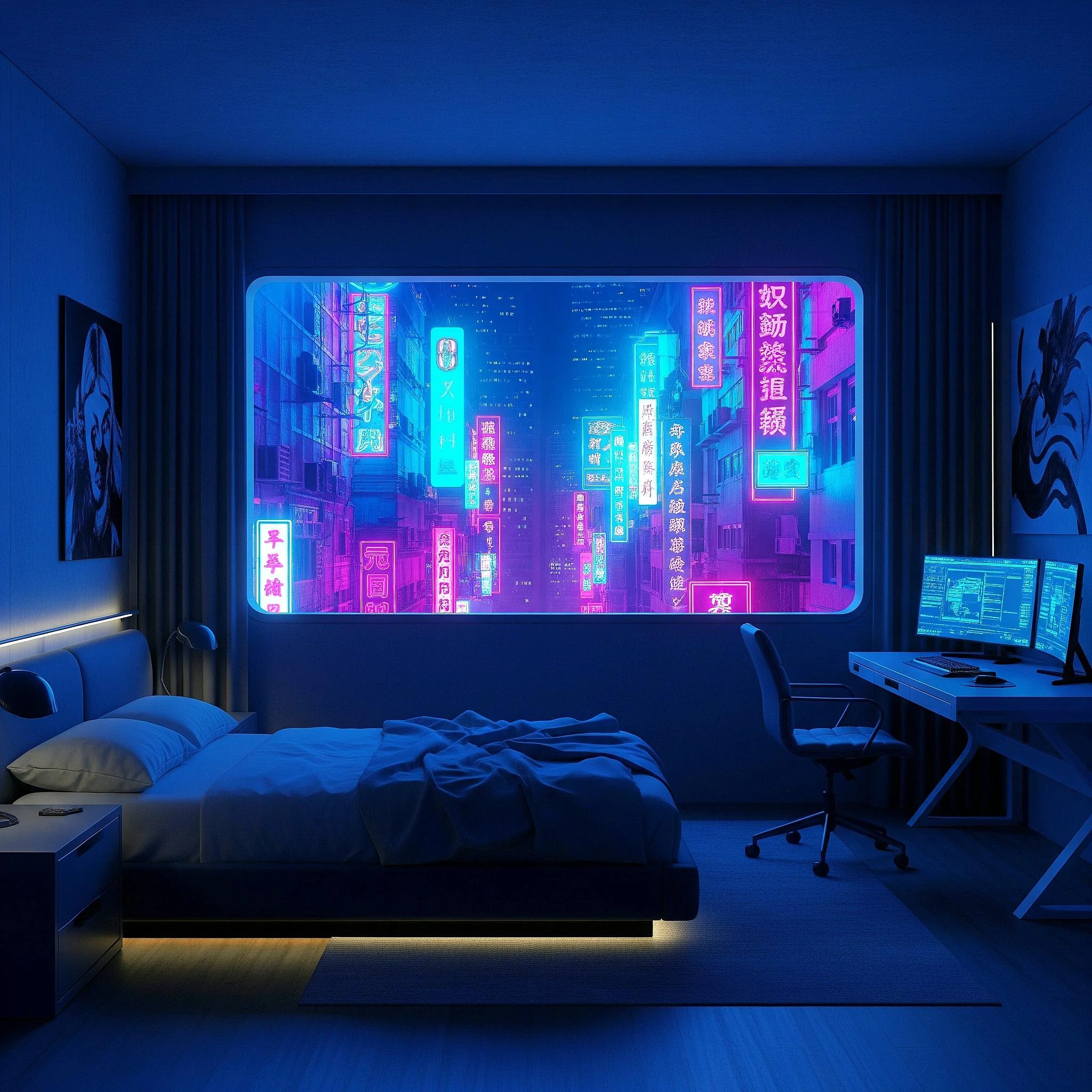 Cyberpunk Room. picture 4 of 7