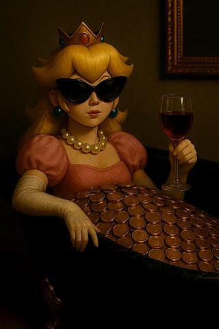 Princess Peach in Different Games'