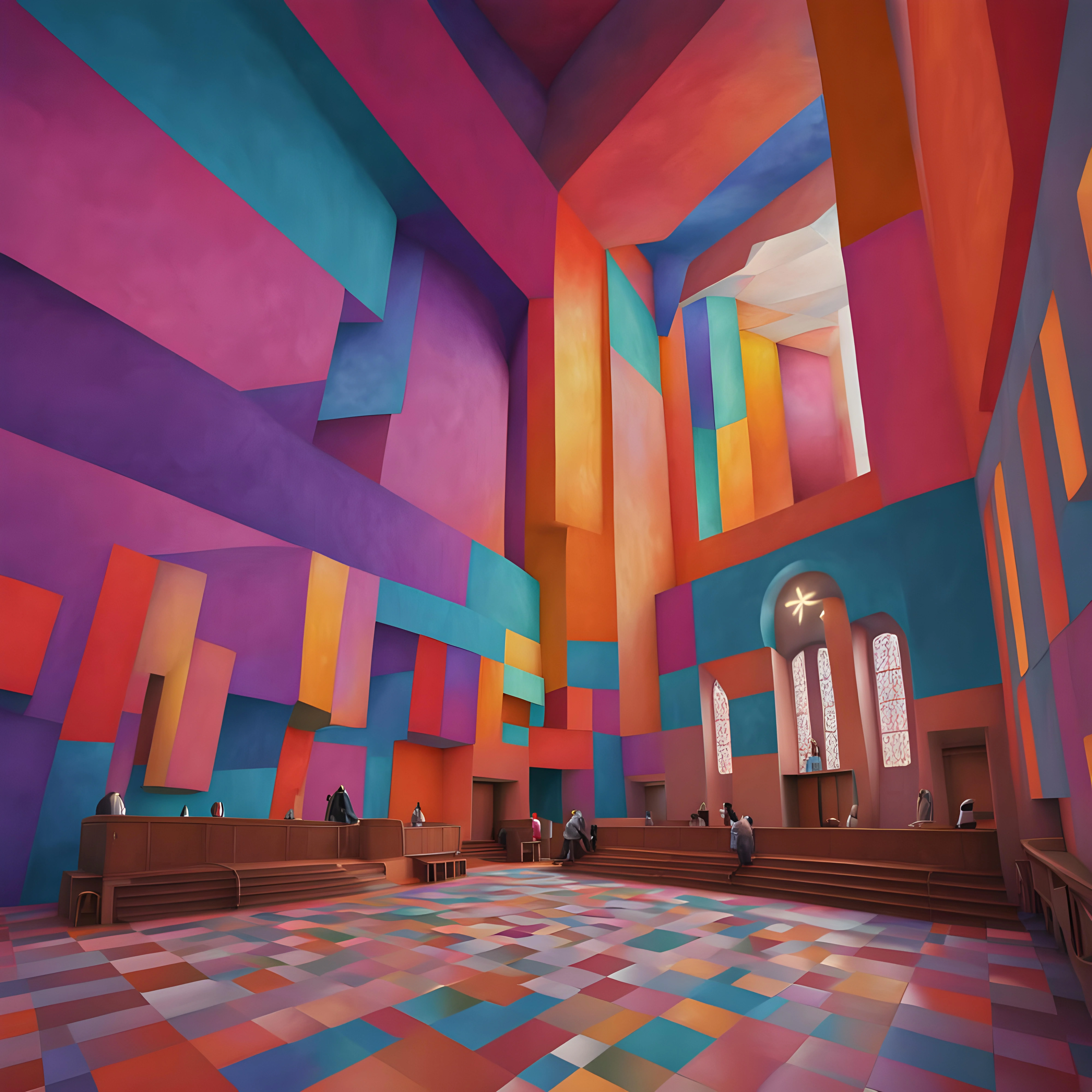 356 J. M. W. Turner - 24 April 2025 - Petworth: Interior of the Chapel during a Sermon. #textoimage #texttoimage #aiart #williamturner #turner #tategallery #petworth #interior #chapel #sermon picture 1 of 1
