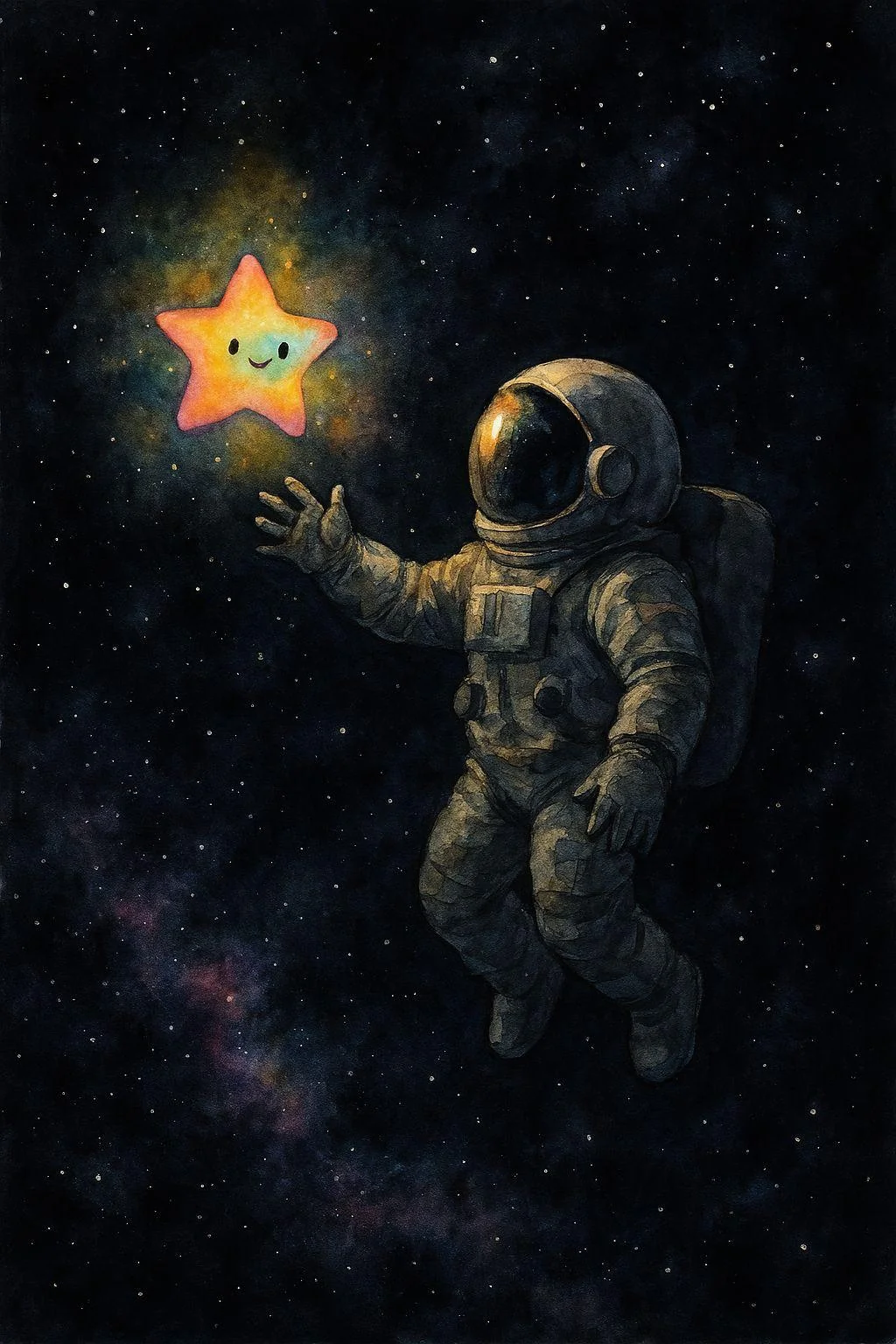 Astronaut reaching for the stars picture 1 of 1