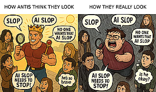HOW ANTIS THINK THEY LOOK'