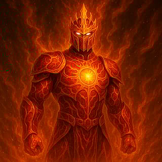 Iron man Solar Blaze Armor — The Radiant Sentinel'