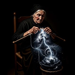Before a storm is born, it must be knit. The weavers are very busy these days.'