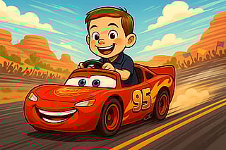 I generated cars images of my niece and nephew'