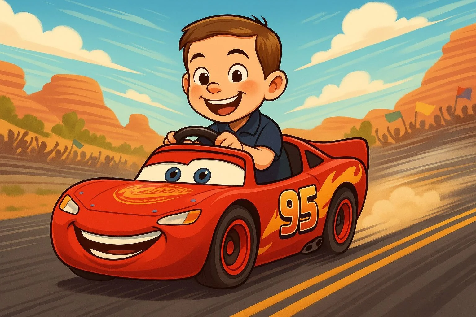 I generated cars images of my niece and nephew picture 1 of 2