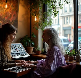 Heather and Jemima's first meeting'