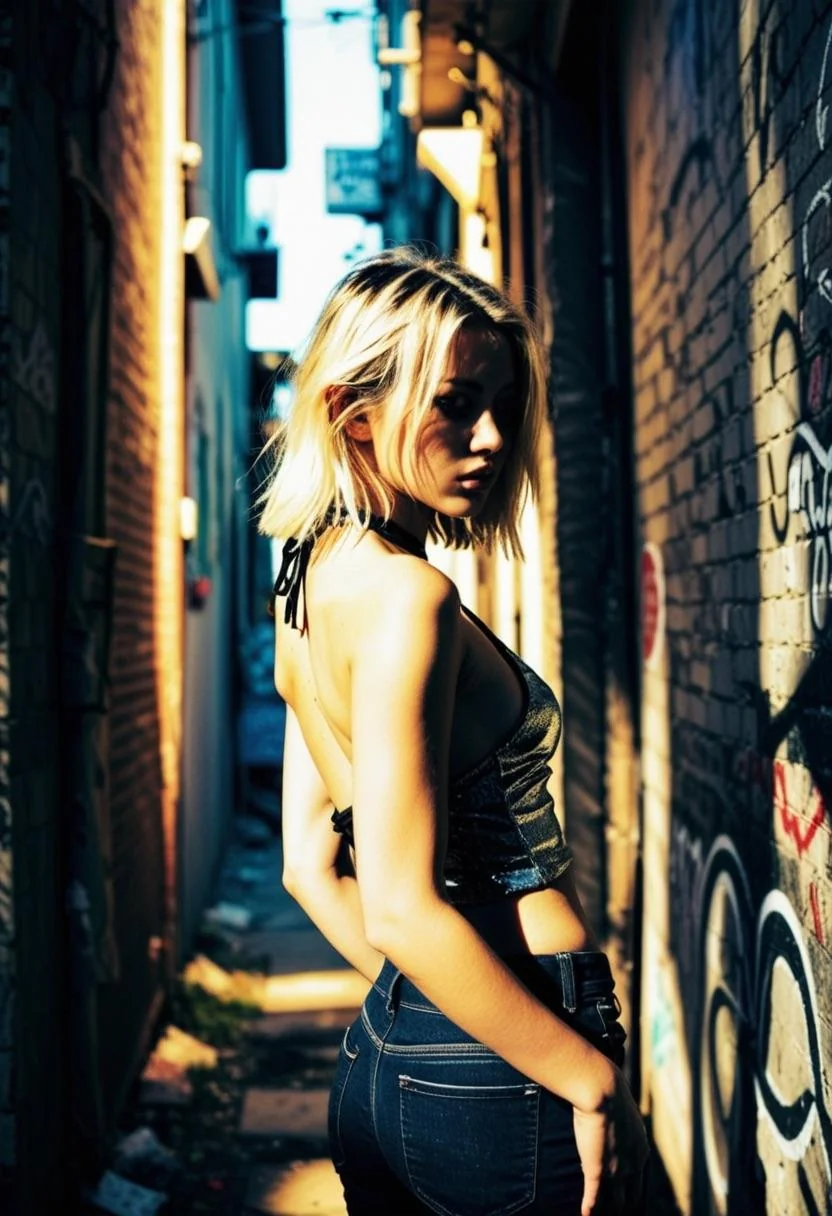 Urban Femme Fatale: A Study in Light and Shadow picture 4 of 8