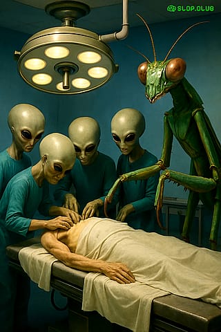 Praying mantis surgeon'