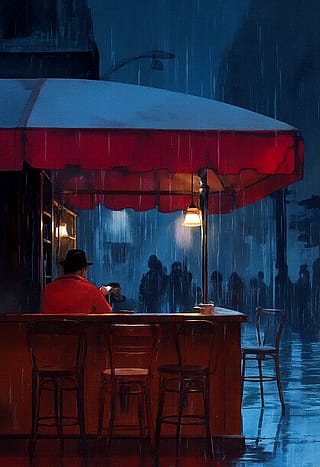 Waiting for the man'