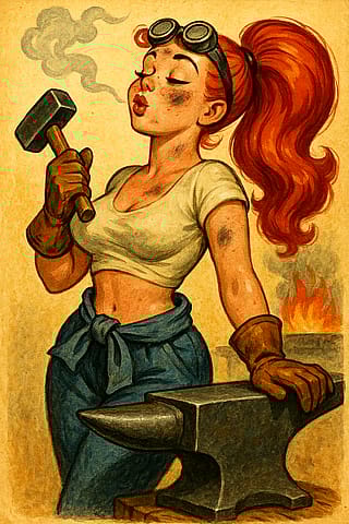 Practicing Pin-Up'