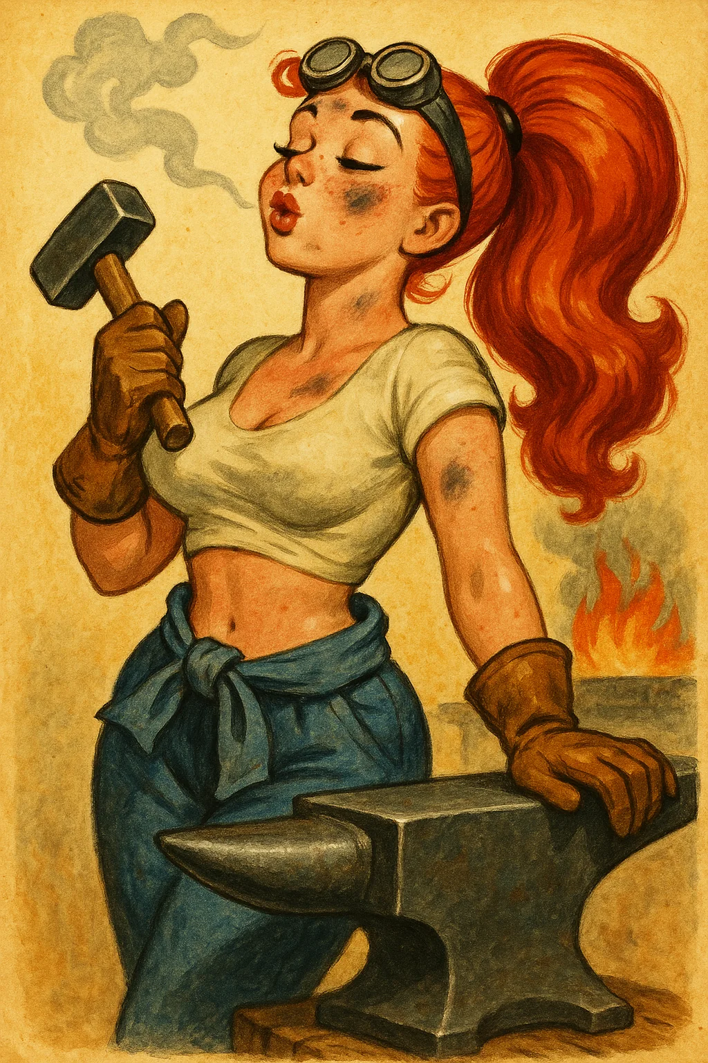 Practicing Pin-Up picture 1 of 1