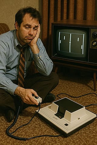 Got to unwind after a hard days work. 1973.'