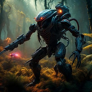 Strolling through the forest'